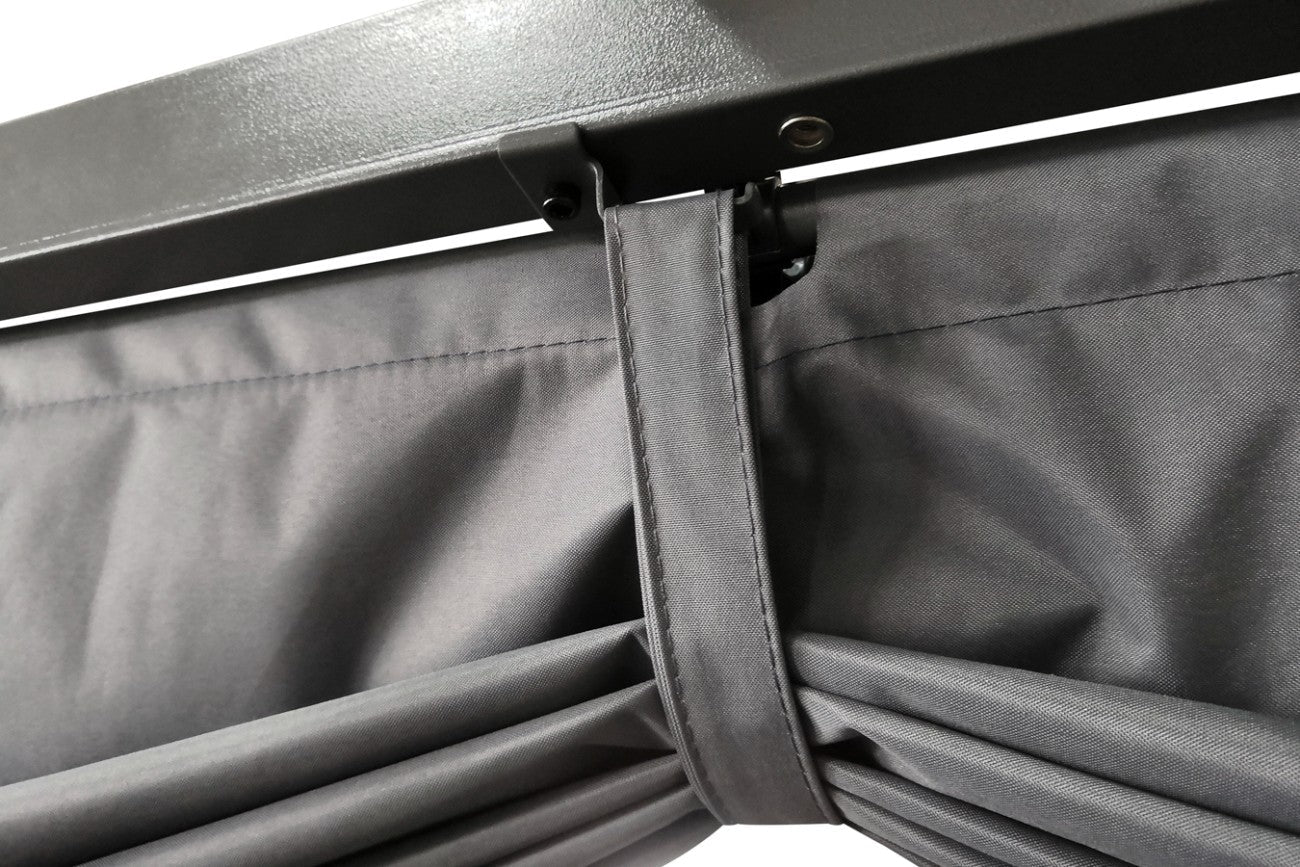 Intimo Garden Sofia prieel 3x3 m - antraciet / Paviljoen inclusief schaduwdoek - TuinTrends