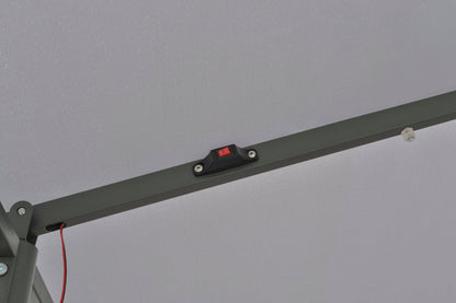 Intimo Garden Luxe Prieel Vernazza Grijs + LED - verlichting + Schaduwdoeken - TuinTrends