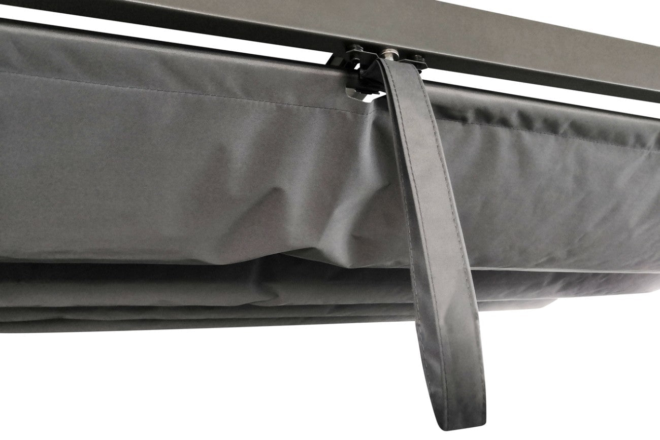 Intimo Garden Sofia prieel 3x3 m - antraciet / Paviljoen inclusief schaduwdoek - TuinTrends