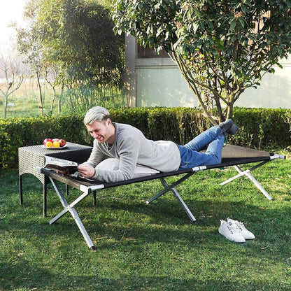 Intimo Garden Veldbed XL - 190cm - Zwart - TuinTrends