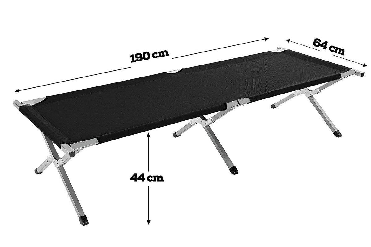 Intimo Garden Veldbed XL - 190cm - Zwart - TuinTrends